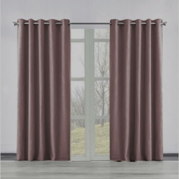 Портьеры Danny Home 130x260 см 1 шт, вельвет, коричневый