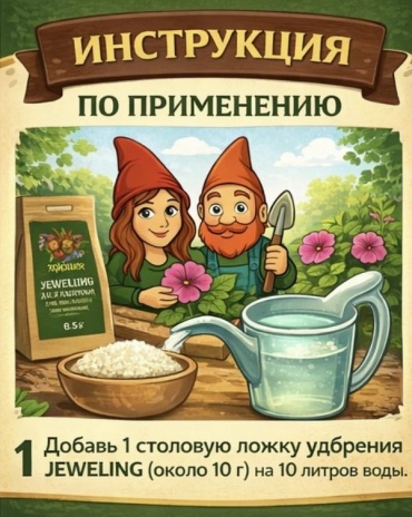 Jeweling гранулы Удобрение для петунии