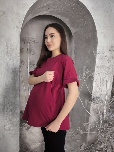 Футболка SweetMama бордовый