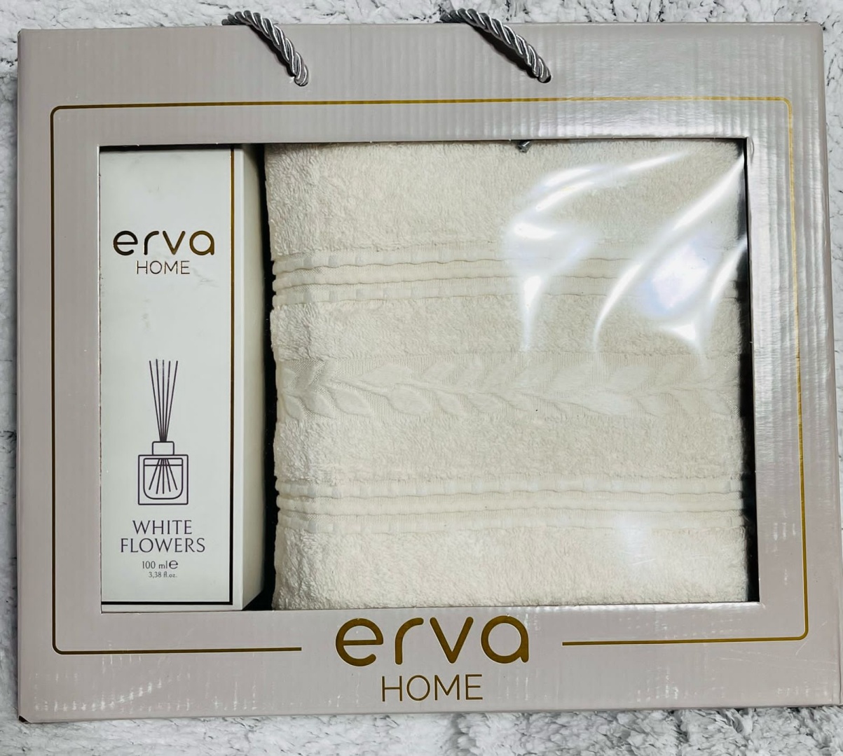 Набор полотенец ERVA HOME 70x140 см, хлопок, 1 шт,