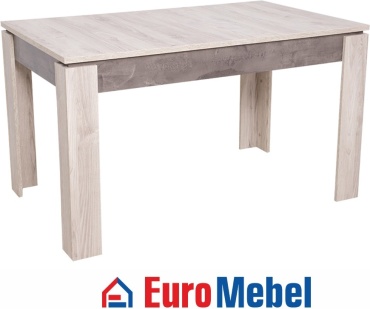 Обеденный стол Euromebel Джаз, 132х80x77 см, ЛДСП, коричневый, светло-коричневый