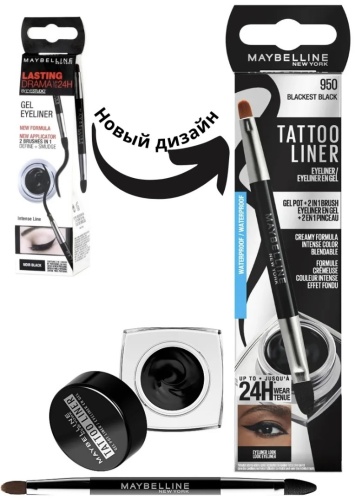 Maybelline New York Lasting Drama черный 3 г