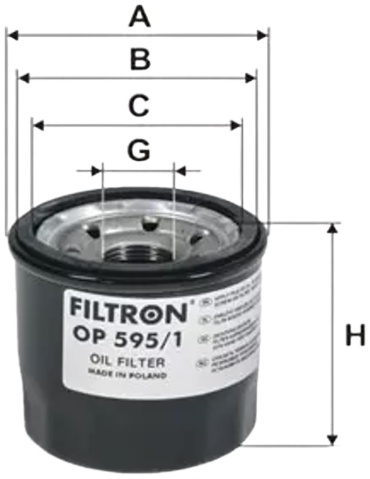 FILTRON масляный фильтр OP5951