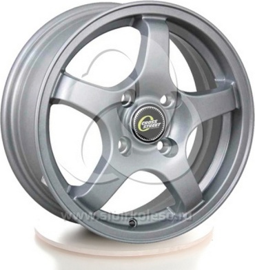 Cross Street CR-14 s 67.1 5.5x14/4x100 D67.1 ET35 4 диска черный, серебристый, графит