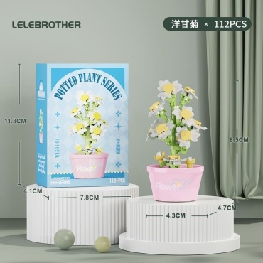Конструктор LELEBROTHER Ромашки 1505, деталей 112 шт
