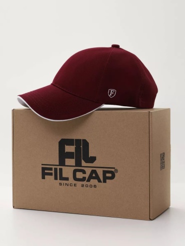 Бейсболка FILcap размер 58, бордовый
