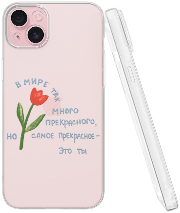 Чехол Mcover для Apple iPhone 15 Plus рисунок