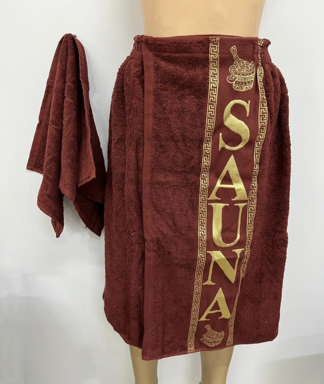 Набор для купания 145x65 см, махровая ткань, 2 шт,