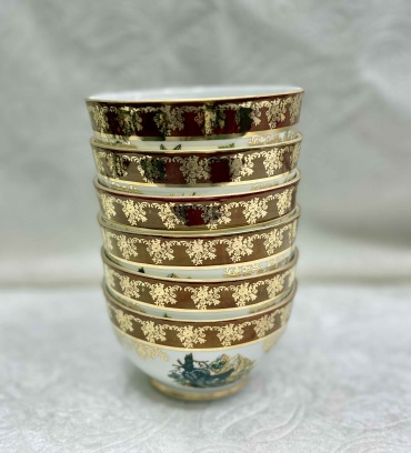 Набор пиал Queens Crown 6 шт, 155 мл, фарфор