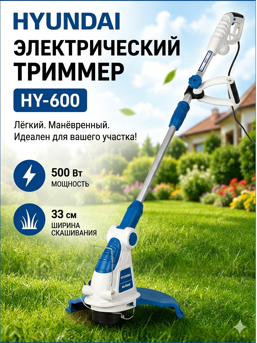 Триммер электрический K2KANT hy-600, леска