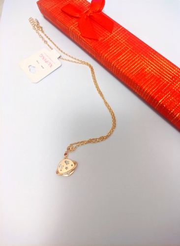 Цепь Xuping Jewelry длина 50 см медицинское золото фианит