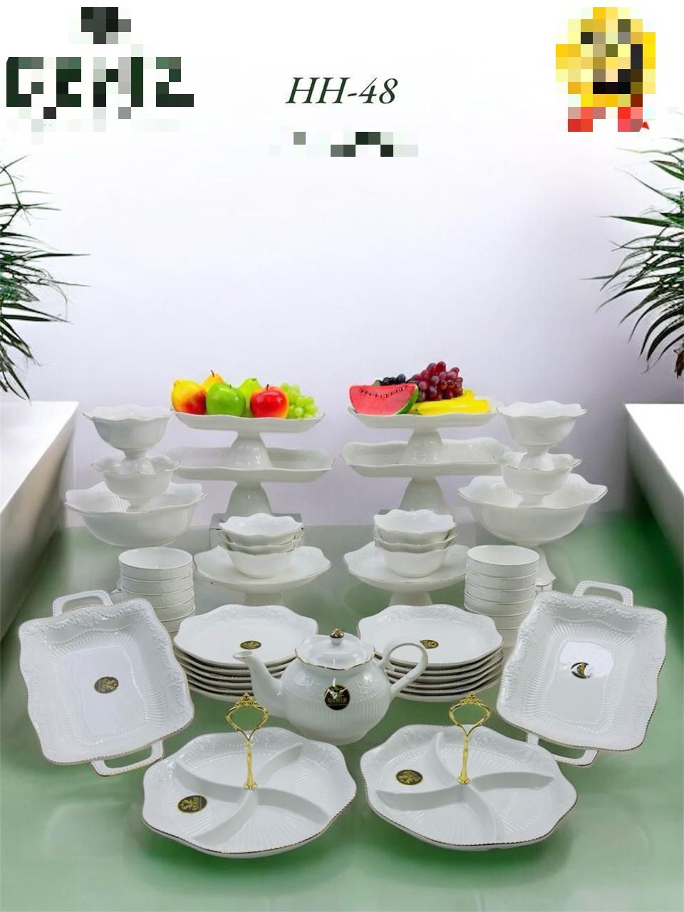 Сервиз на 6 персон SAYA SHOP , предметов: 48, столовый, керамика