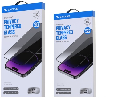 Стекло ZYONS для Apple iPhone 15 черный