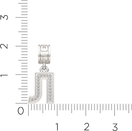 Подвеска Lucente Silver ZO-0440056_Л вес 1.43 г серебро, фианит