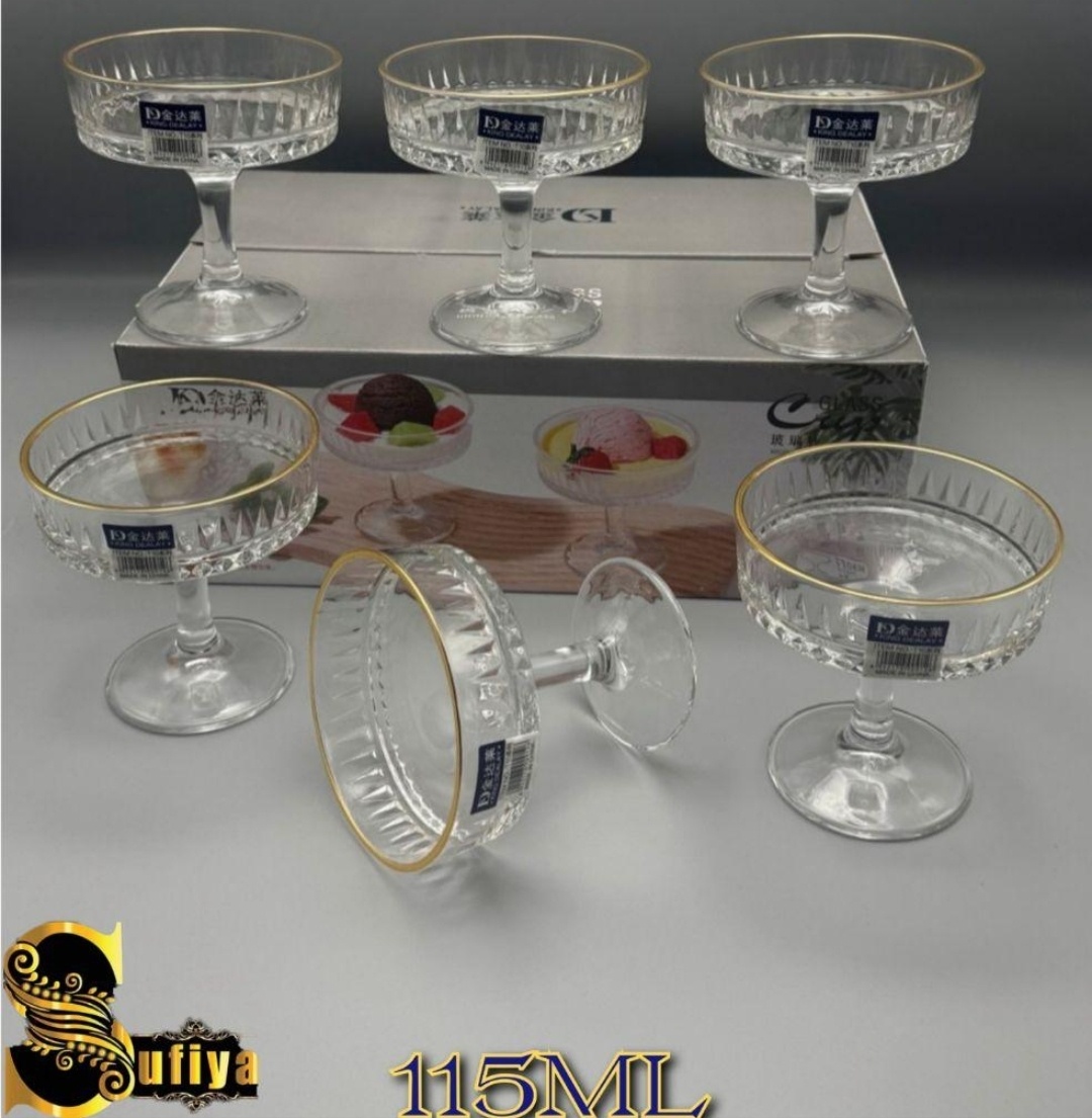 Креманка S11 круглая 6 шт, стекло
