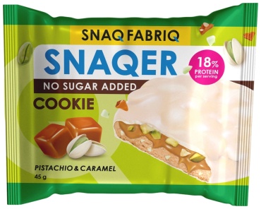 Snaq Fabriq печенье Snaqer фисташка и карамель 1 шт