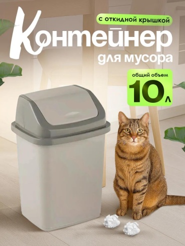 Мусорный бак с крышкой 498007769 10 л