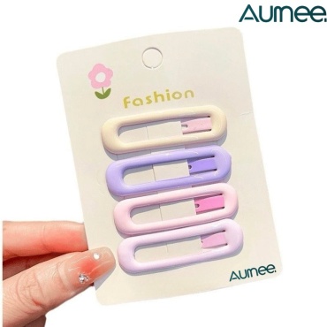 Aumee заколка зажим 4 шт, мультиколор