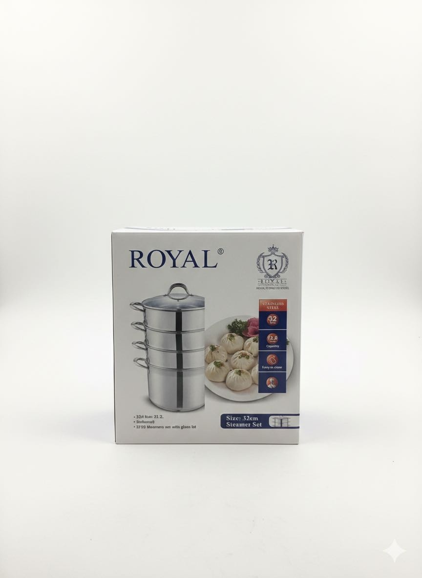 Мантоварка 12.5 л, ROYAL сталь, количество ярусов: 3
