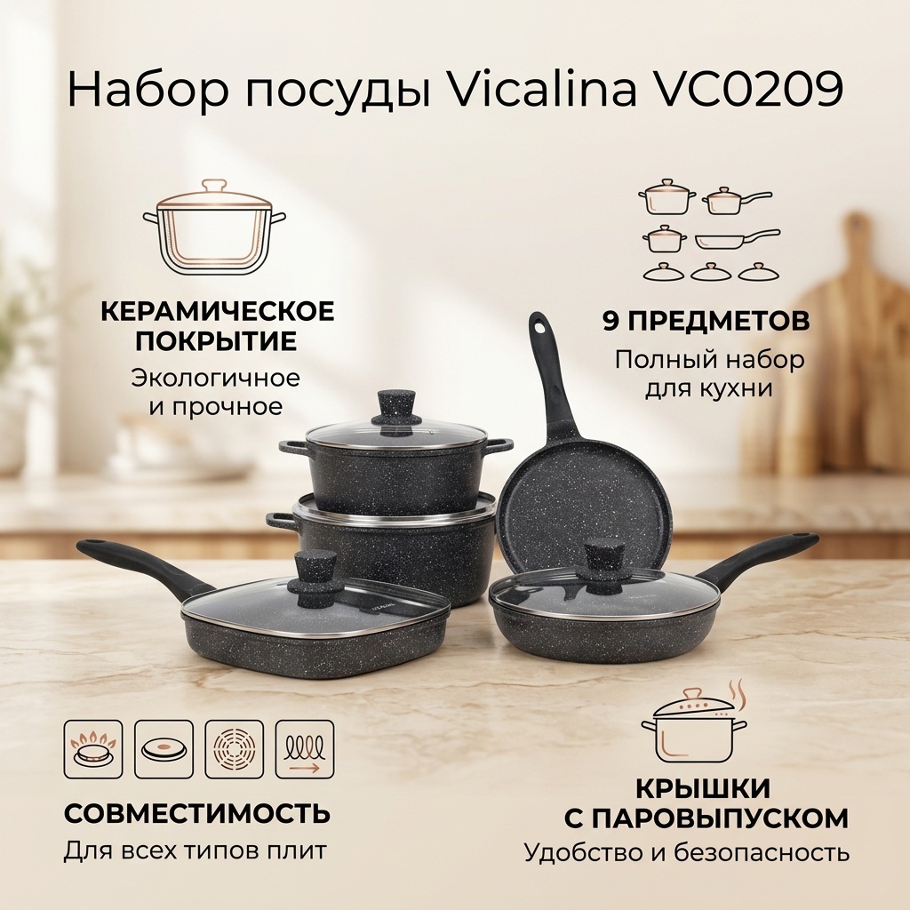 Смешанный набор Vicalina 9 в 1