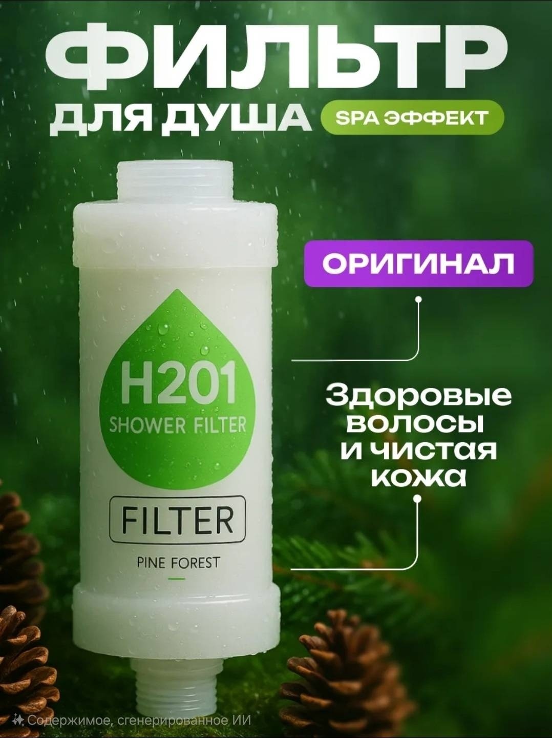 Фильтр для душа H201 Сосновый лес Violka'sCorner