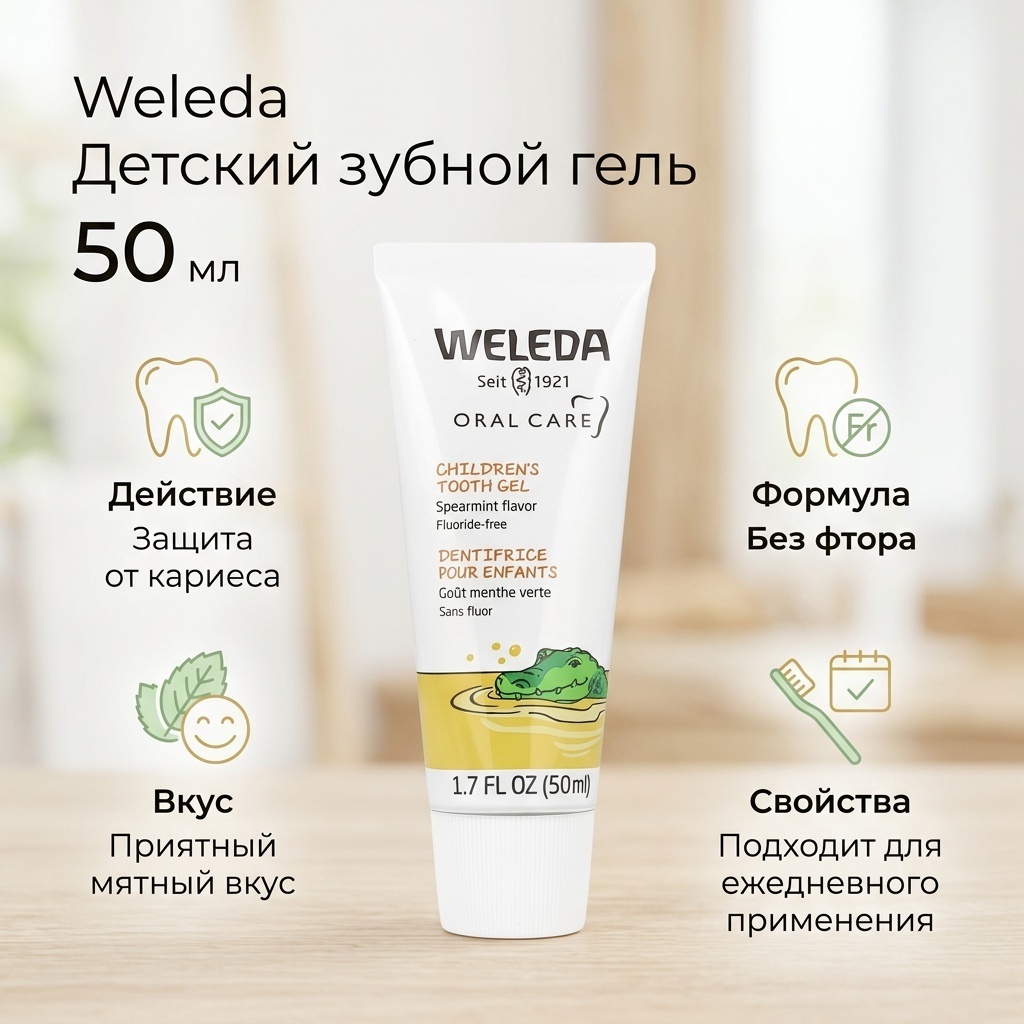 Weleda зубной гель детский гель 50 г