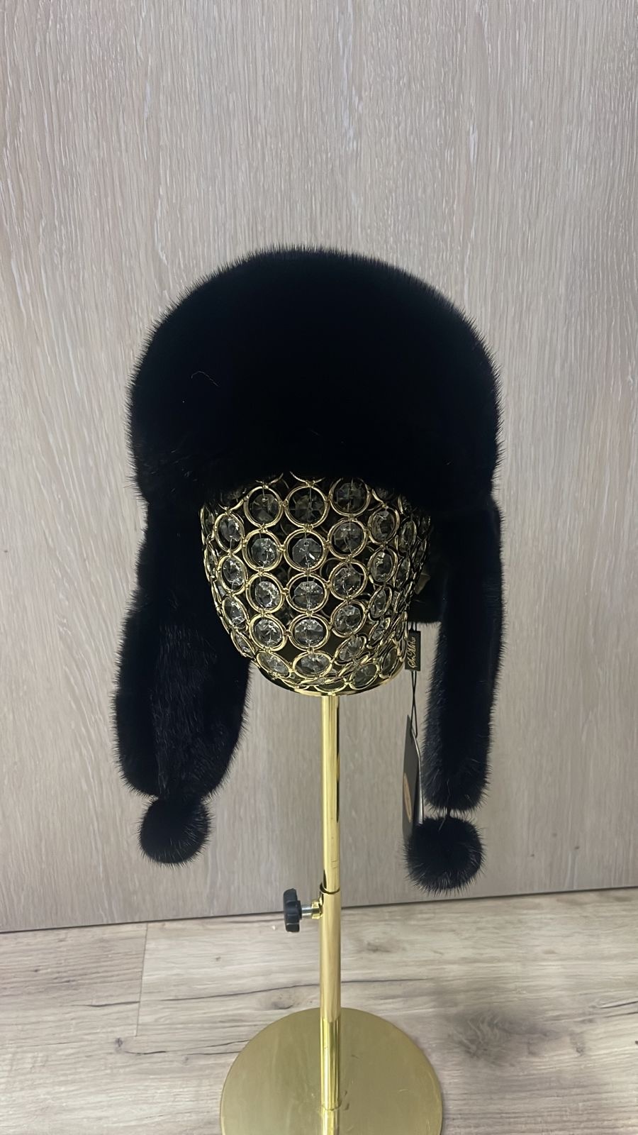 Ушанка SemiFur размер 56, 57, 58, 59, черный