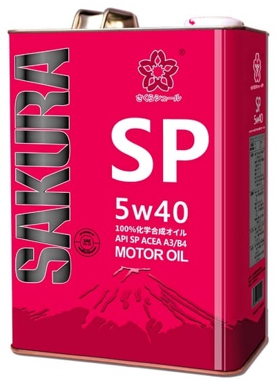 Купить Моторное масло Синтетическое SAKURA Pegas 5W-40 4 л в
