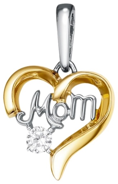 Подвеска FAMILY jewelry п2925мп/ag-610поз вес 1.1 г серебро, фианит