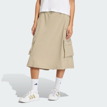Прямая юбка adidas коричневый