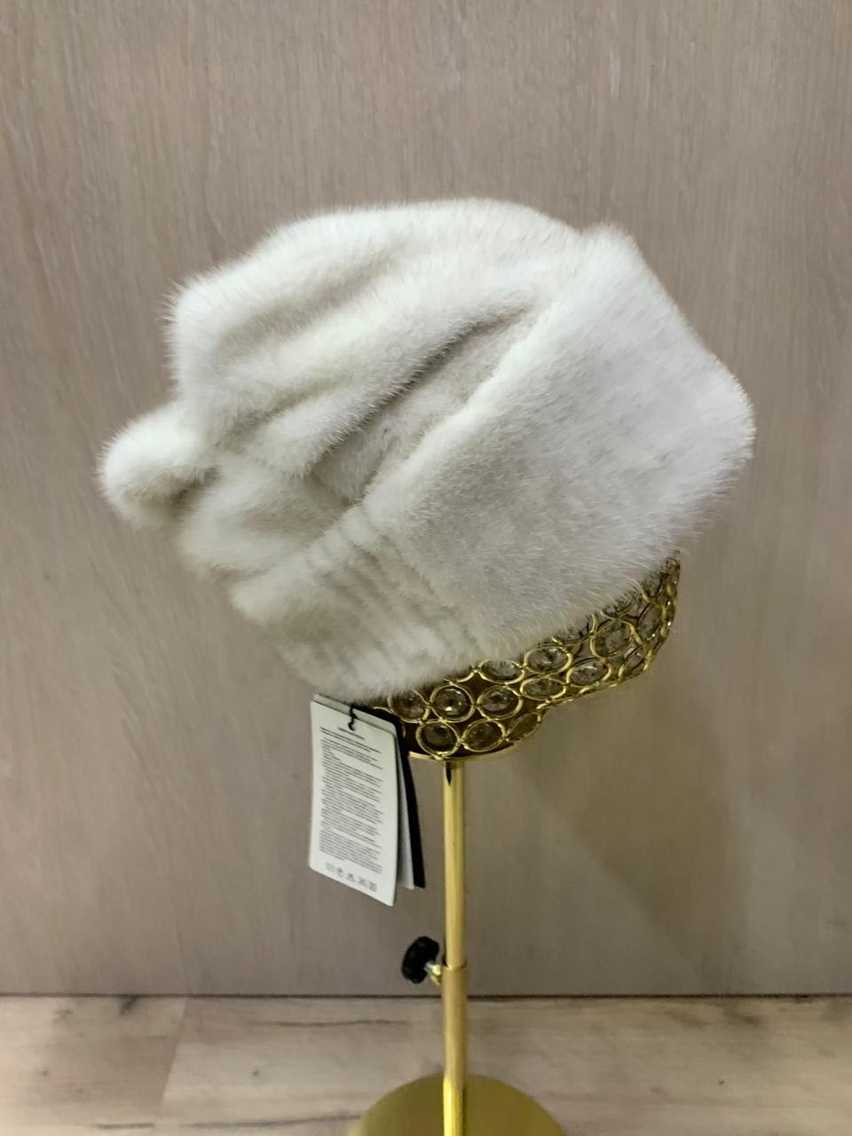 Шапка SemiFur размер 56, 57, 58, 59, белый