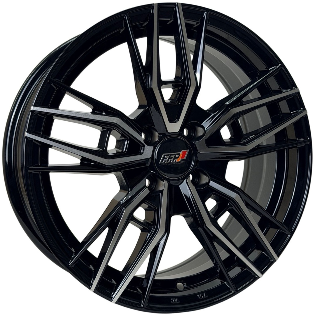Wheels D2850DD 7x16/4x98 D58.6 ET33 4 диска черный, хром