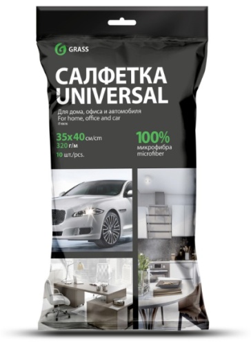 Grass салфетка Салфетка микрофибра 320 г/м 35*40 (10шт) УПАК 10 шт