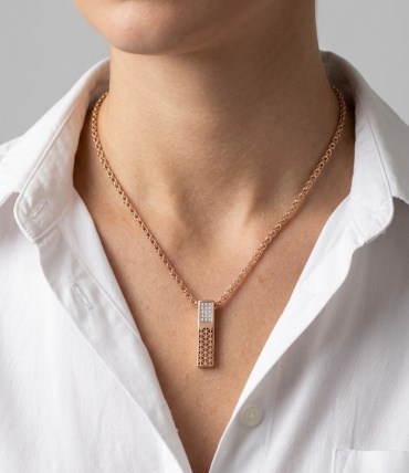 Колье Sanremo Бисмарк 2,51 Искра 1,33 длина 45 см вес 3.84 г золото, фианит
