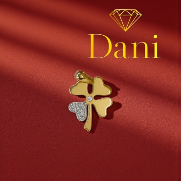 Подвеска Dani DANI-KL-131 вес 1.87 г золото, фианит