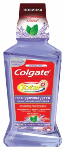 Colgate Total Pro Здоровье десен ополаскиватель мятный 250 мл