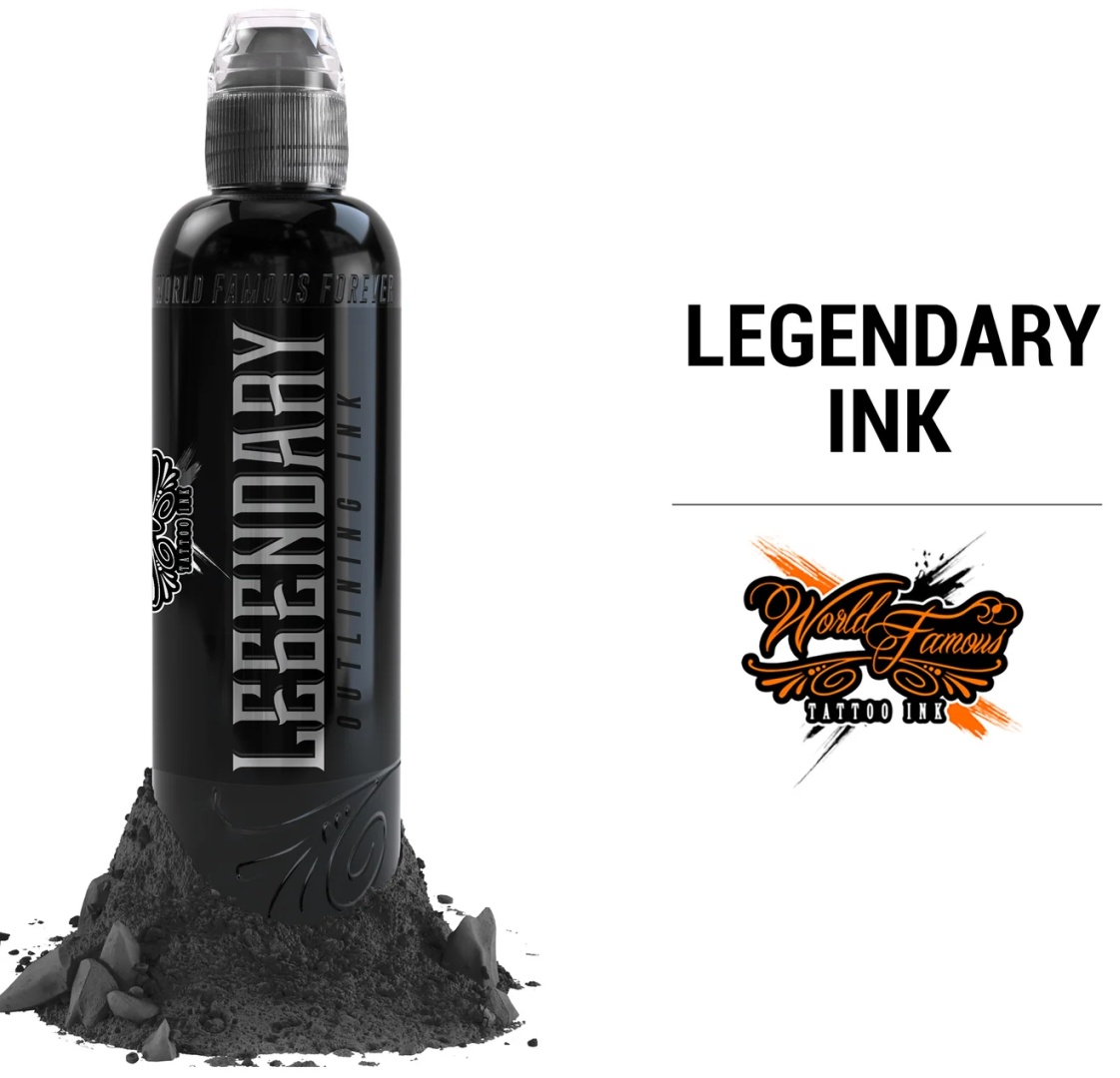 World Famous Tattoo Ink Legendary Outlining Ink пигмент контурный черный 15 мл