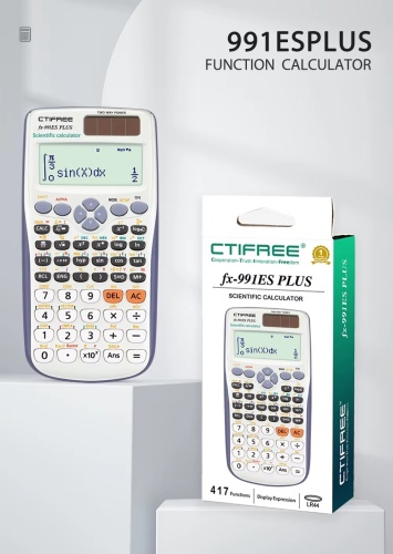 CTIFREE FX-991ES PLUS, 10+2-разрядный, серый, синий