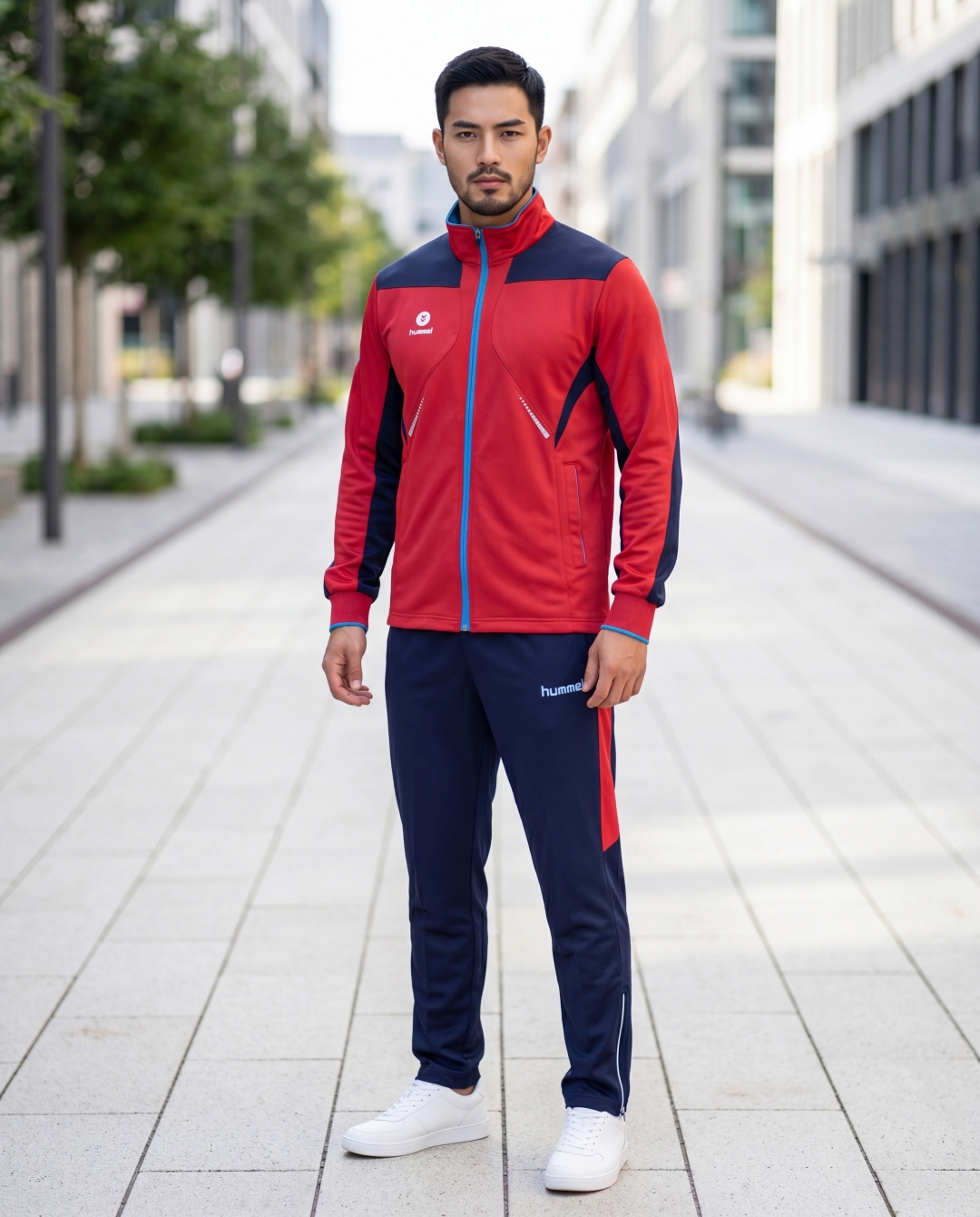 Спортивный костюм Hummel оранжевый, темно-синий
