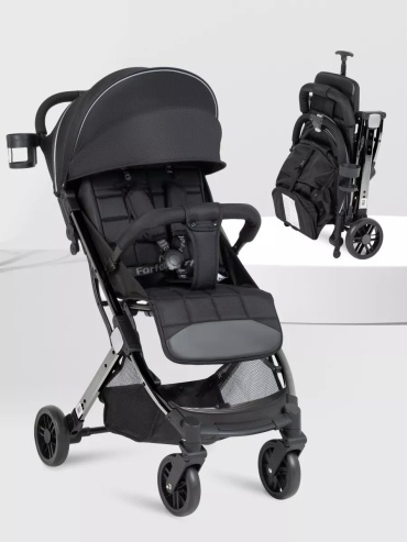 Коляска прогулочная Comfy Go Comfort Chrome, черный