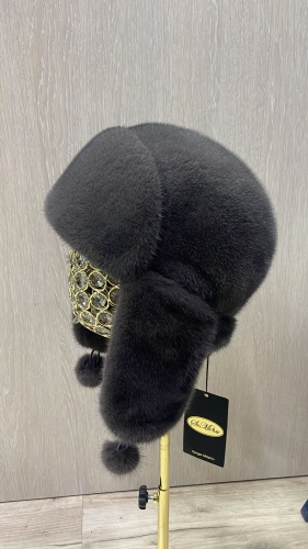Ушанка SemiFur размер 56, 57, 58, 59, серый