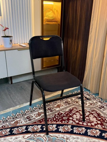 Стул Туран, 85x33x44 см, черный 1 шт.