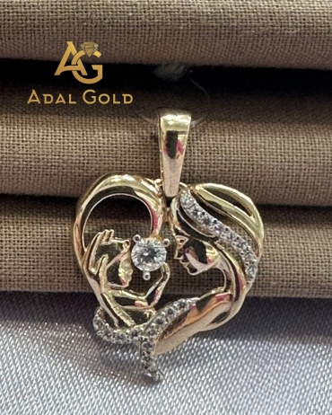 Подвеска ADAL GOLD ADG_NC101-023 вес 1.72 г золото, фианит