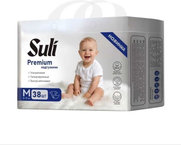 Подгузники Suli Premium M, 38 шт