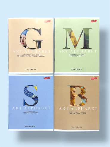 Набор общих тетрадей Bestseller BS48-AA, 48 л, А5, клетка, мягкая обложка, 4 шт