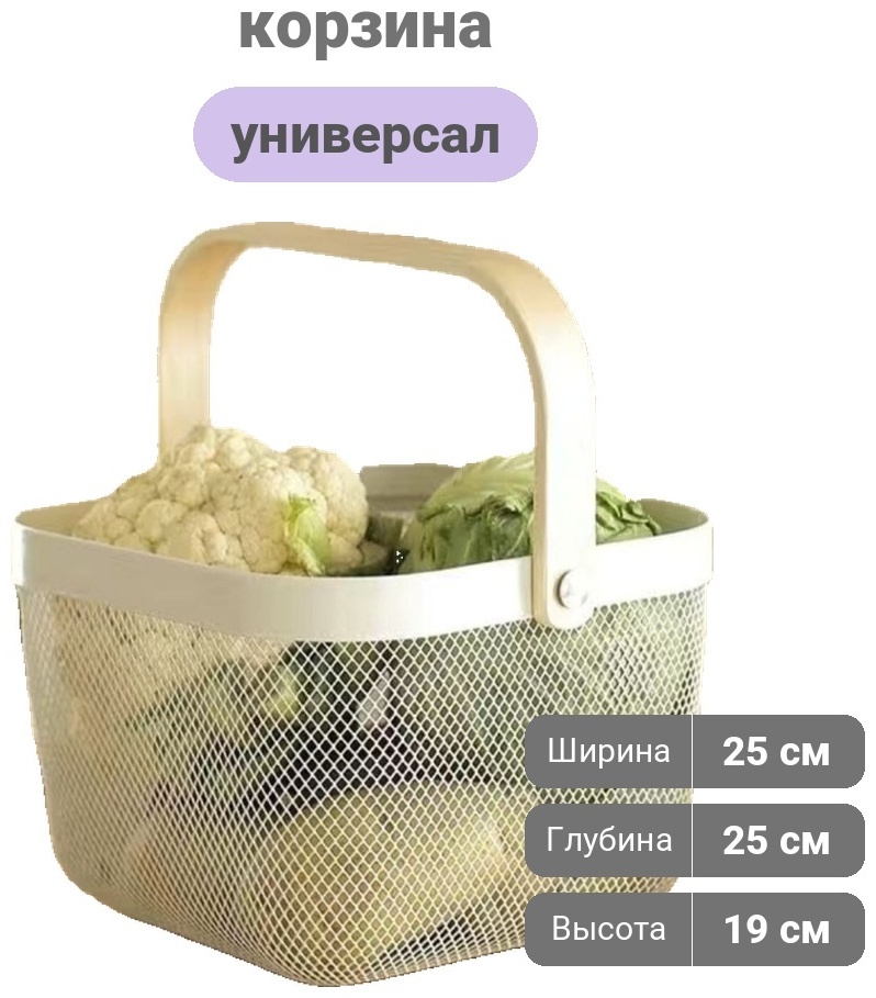 Palmary корзина универсальная 25x25x19 см, металл