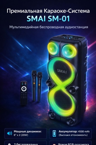 Портативная колонка SMAI SM-01 черный