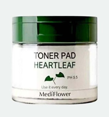 Medi Flower тонер Успокаивающие тонер пэды с хауттюйнией Heartleaf pH 5.5 Toner Pad 180 мл