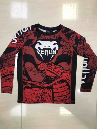 Рашгард MMA черный, красный