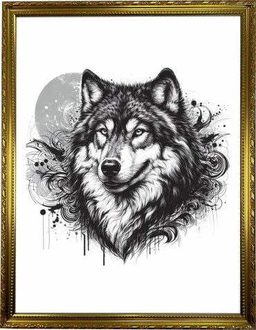 Ansa постер Қасқыр 33x43 см